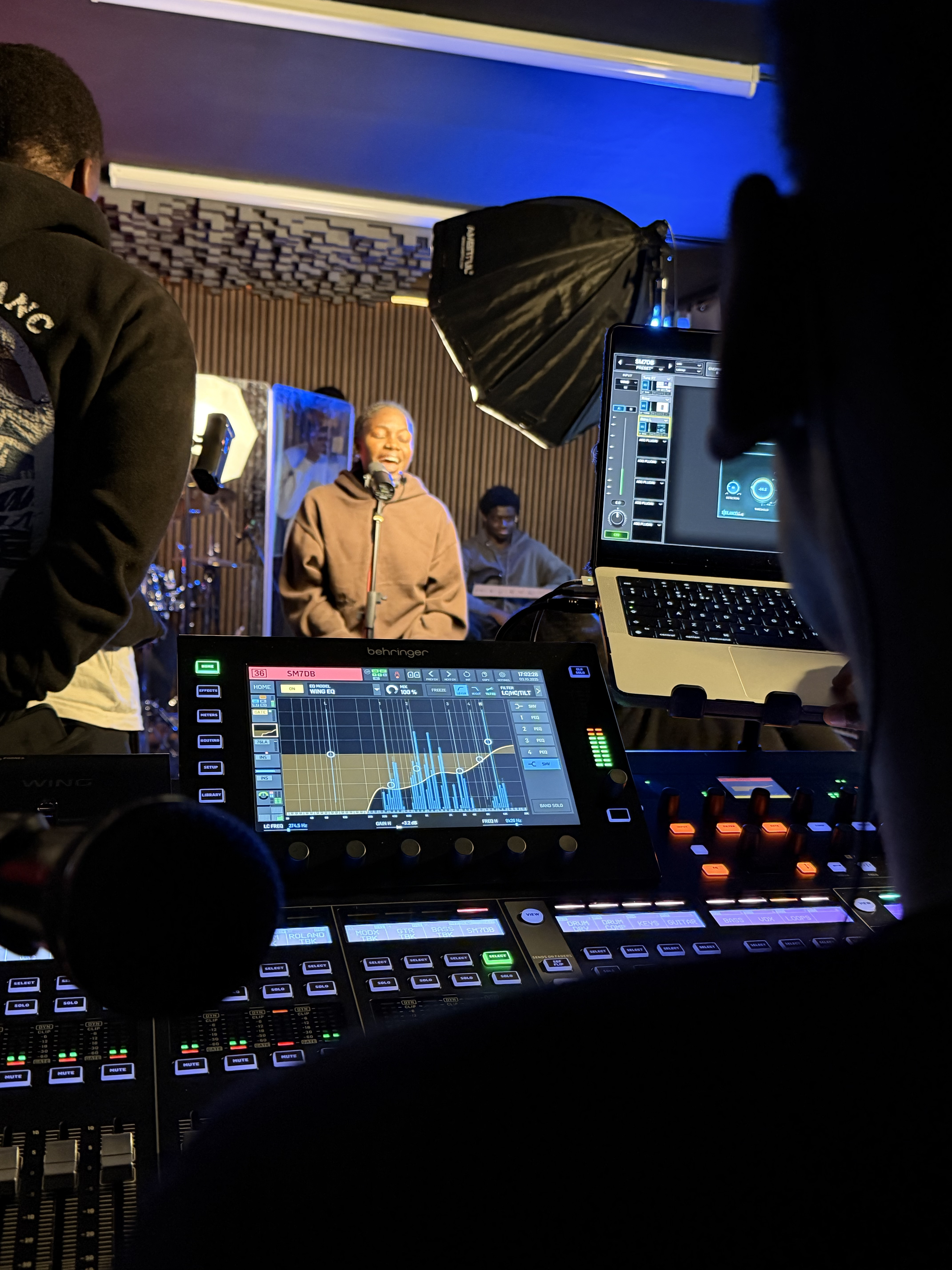 Audio engineering session